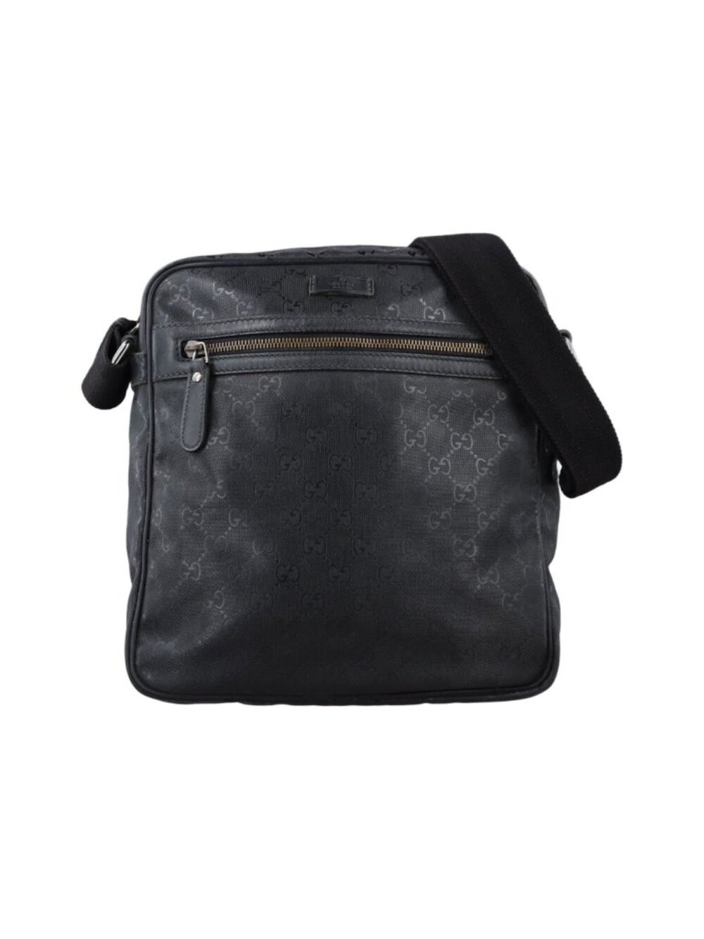 ★SOLD★ Gucci GG Supreme Messenger Black Canvas Tote - Picture 1 of 15